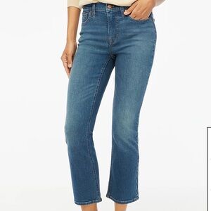 J. Crew Tall mid-rise flare crop jean in signature stretch 29T